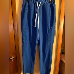 Figs royal blue scrub bottoms